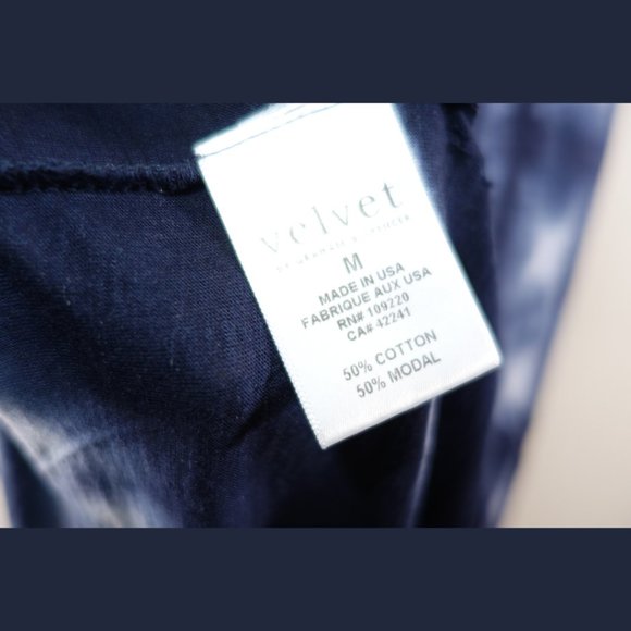 Velvet Blue Tie Dye Dress - size M - Picture 2 of 13